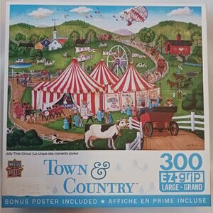 Master Pieces Town and Country "Jolly Time Circus" 300 Piece Puzzle